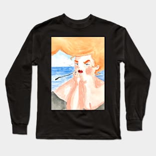 Lady on the sea Long Sleeve T-Shirt